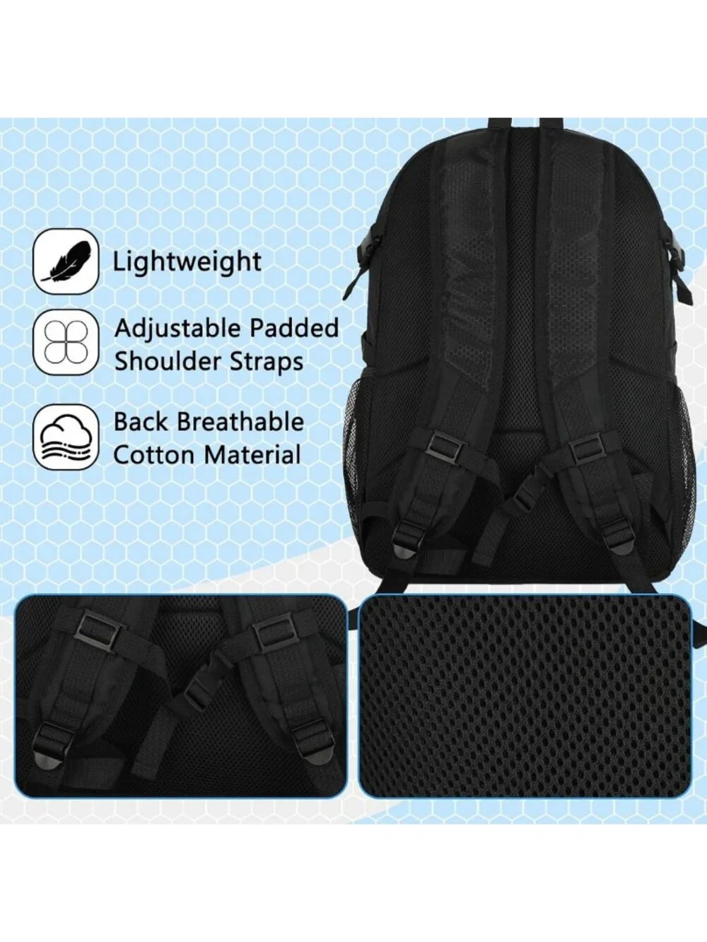 Versatile 30L Sports Backpack with Ball Compartment & Ventilated Shoe Pocket for